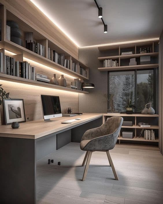 Scandinavian Home Office - After